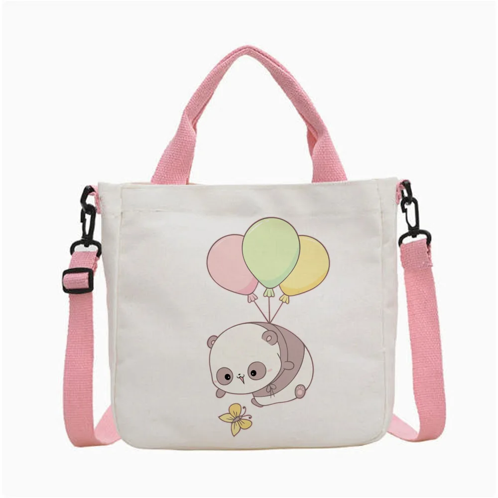 Panda tote bag shopper reusable torba na zakupy totebag grocery woman