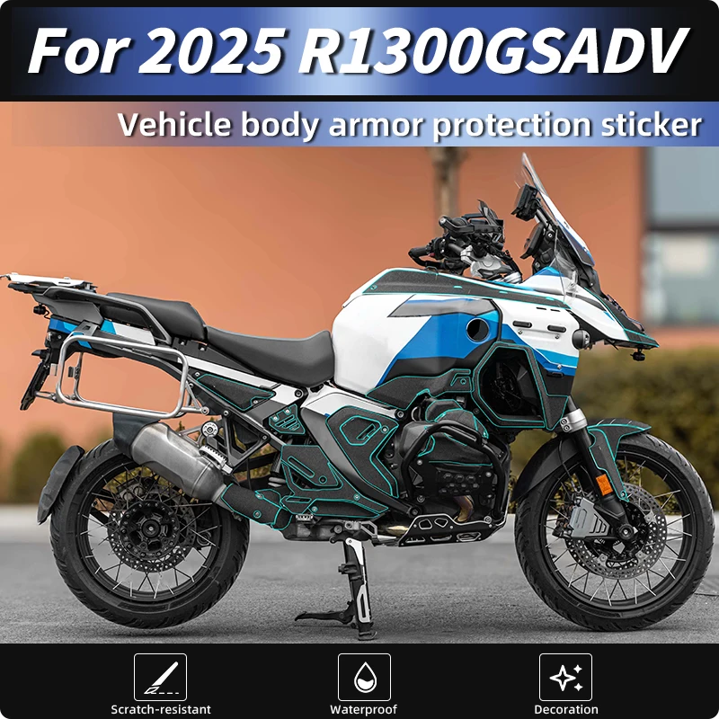 

For 2025 BMW R 1300 GS ADV Thick Armor Film Tank Pad Full Body Decal Set Anti-Scratch Shockproof Custom Styling