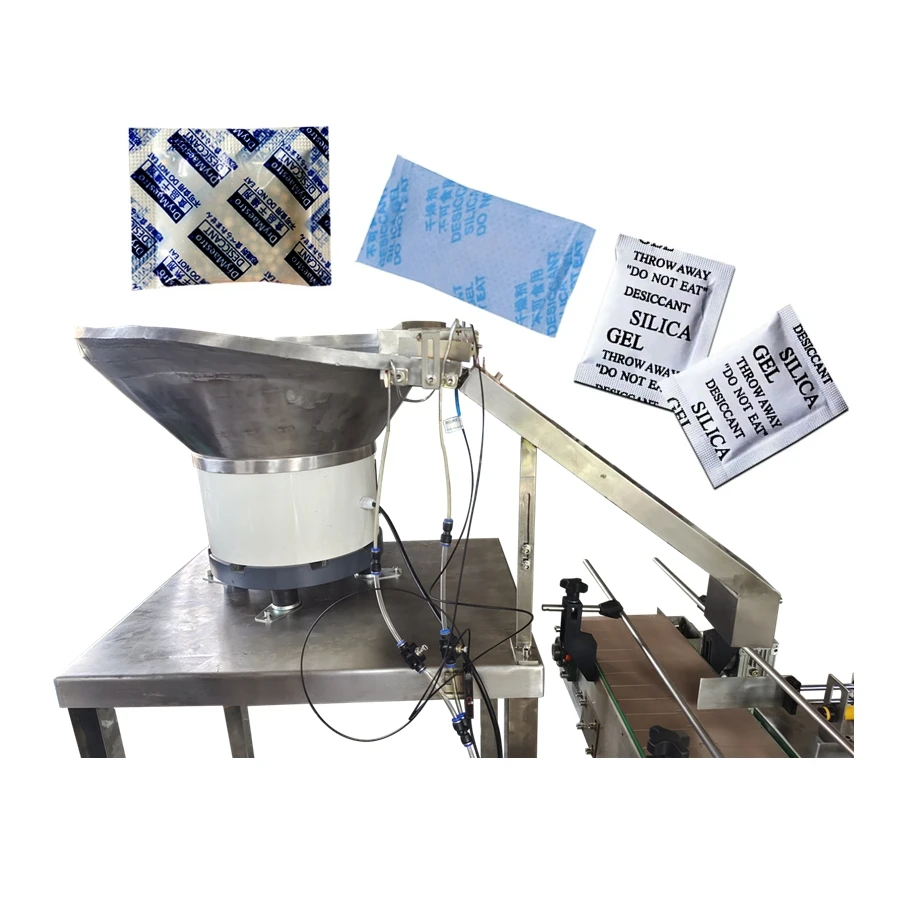 bowl feeder machine for drying agent bag,desiccant bag sorter,bag vibrating bowl feeder_SUS304  600mm customizable