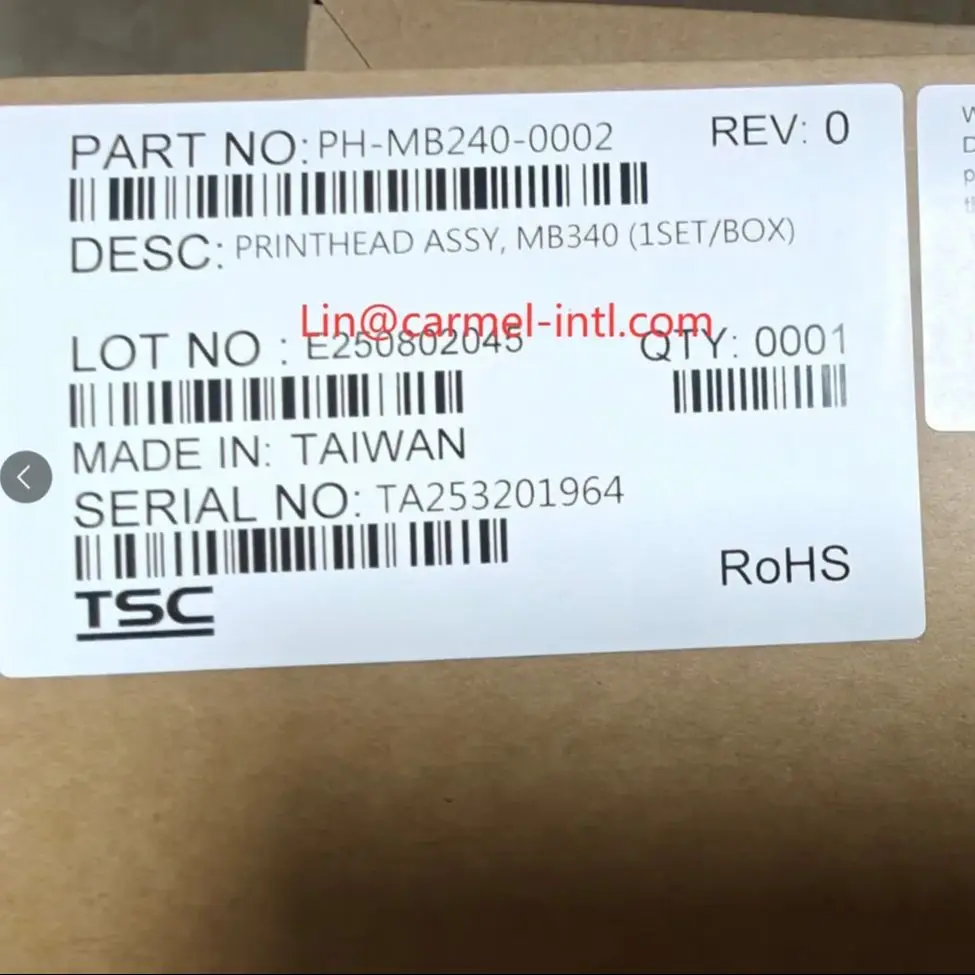 

Genuine 300DPI 305 DPI Print Head Fit for TSC MB340T Thermal Printer New Original Replacement Part PN PH-MB240-0002