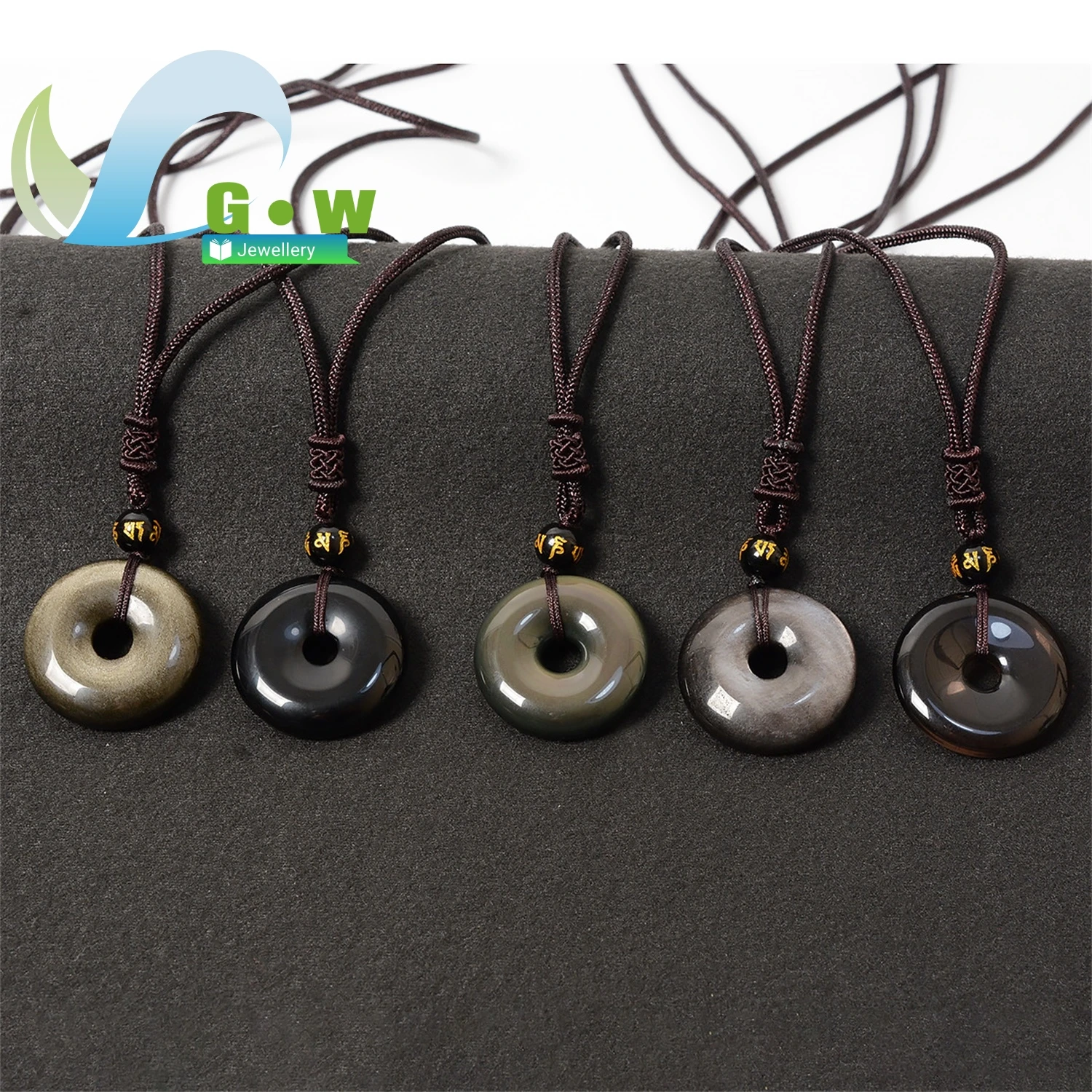 

Подвеска «Натуральный обсидиан мира», золото, переливающийся обсидиан, одинаковый кулон для пары, брелок, защитное ювелирное изделие, подарок для мужчин W