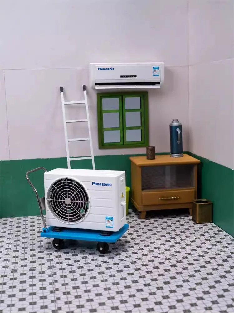 Mini climatisation Micro climatiseur jouets modèle 1/10 1/14 Miniature modèle scène pour 1/14 Rc camion 770S pour homme TGX accessoire