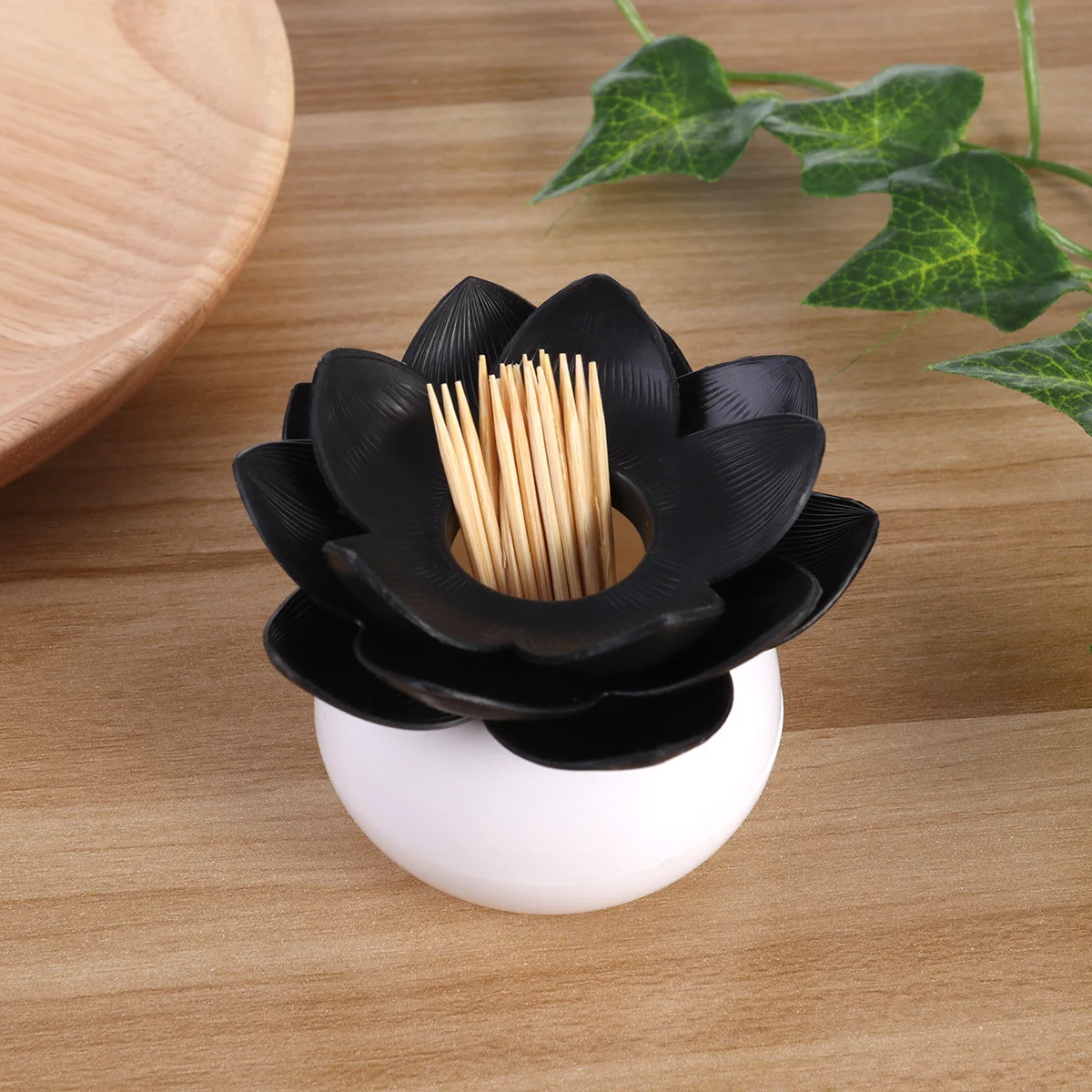 

Desktop Storage Toothpick Box -Shaped Holder For Cotton Swabs Buds Organizer Dispenser Kitchen Bar Accessories Decor