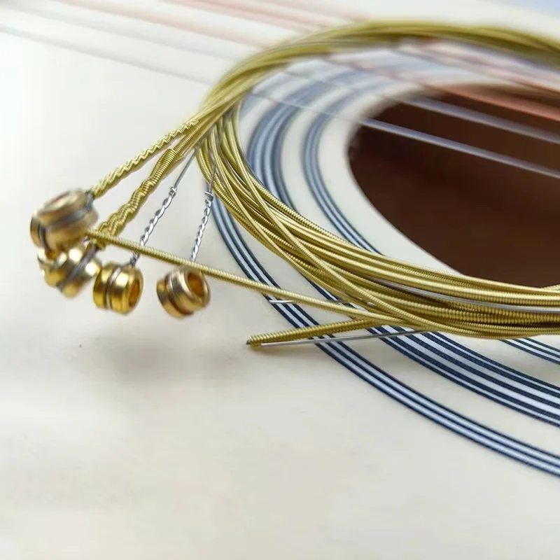 Acoustic Guitar Strings - High Carbon Steel Core, Rust-Resistant & Long-Lasting, Bright & Balanced Tone
