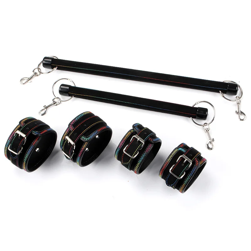 Handcuffs Bondage Set Spreader Bar Wrist Leg Ankle Cuffs For Sex Machine Women Adult Couple Games Tools Erotic Toys Product Shop