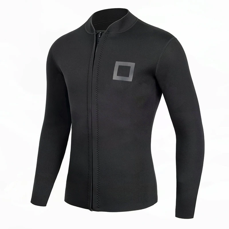 

Mens Wetsuit Top Jacket - 3mm Neoprene Long Sleeve for Warmth & Comfort- Surfing, Snorkeling Swimming Diving Suit