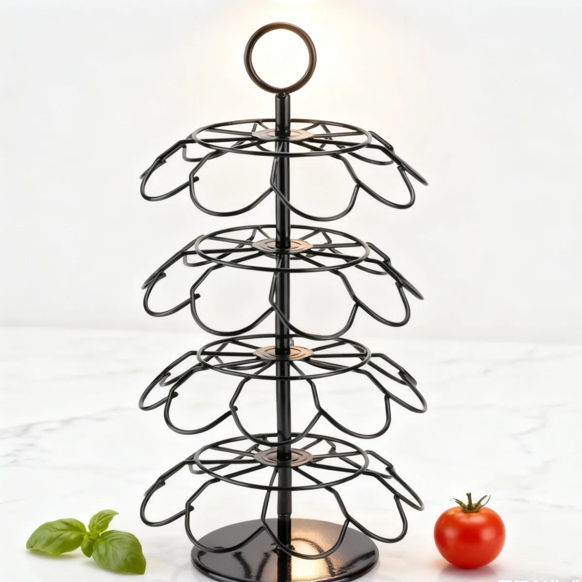 

1 Pcs Rotating Coffee Capsule Organizer Storage Rack for Capsules Stylish Coffee Pod Holder for Home Office and Commercial Use