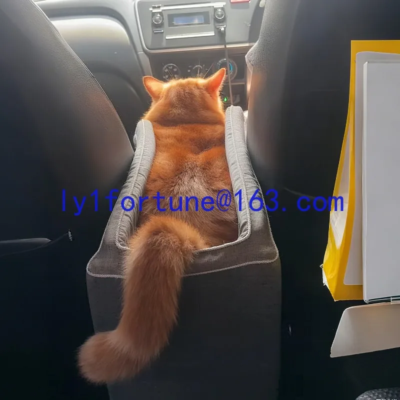 Pet safety seat | Cat travel pet car pad central control nest small dog going out front and rear car seat pad