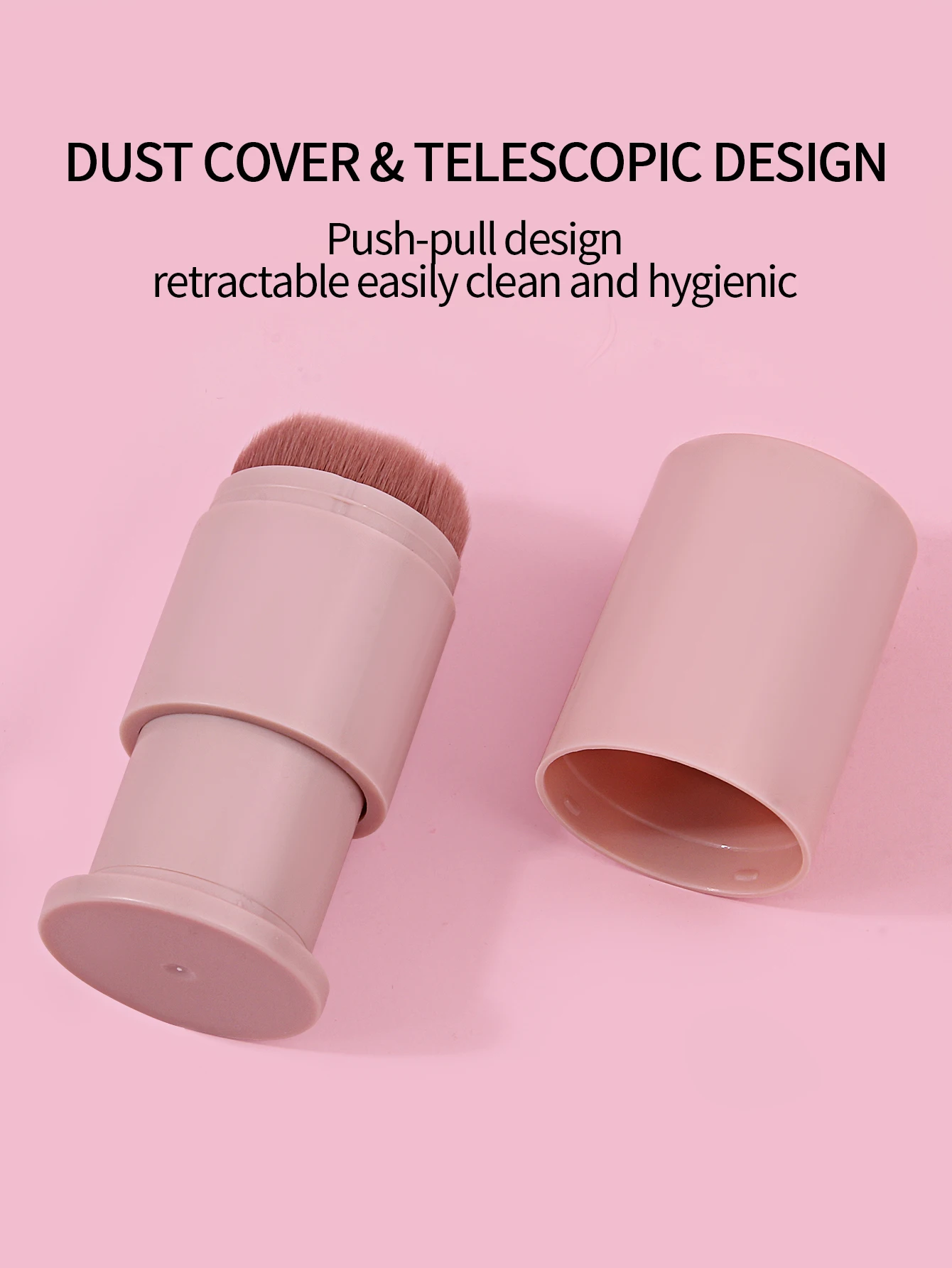 1pc pincéis de maquiagem retráteis macio pó fundação mistura blush rosto kabuki cosméticos escova compõem ferramentas