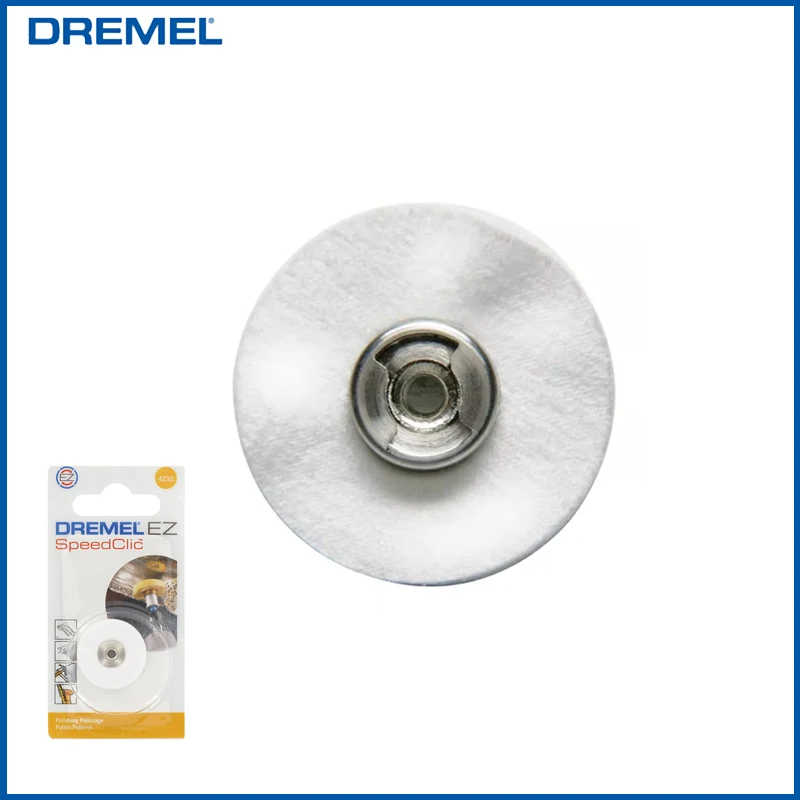 Dremel EZ SpeedClic Polishing Wheel 3.2mm Mandrel Diameter For Plastic Metal Jewelry Leather Polishing Accessories