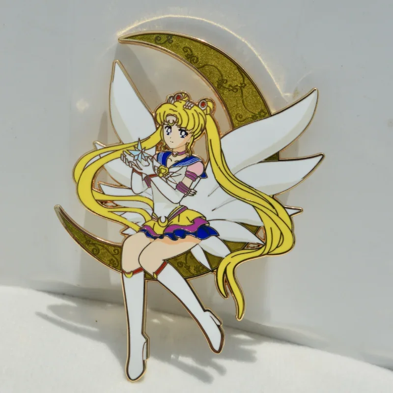 Bonito marinheiro lua esmalte pino usagi tsukino broche lapela pinos crachá na mochila acessórios de roupas anime jóias presentes aniversário