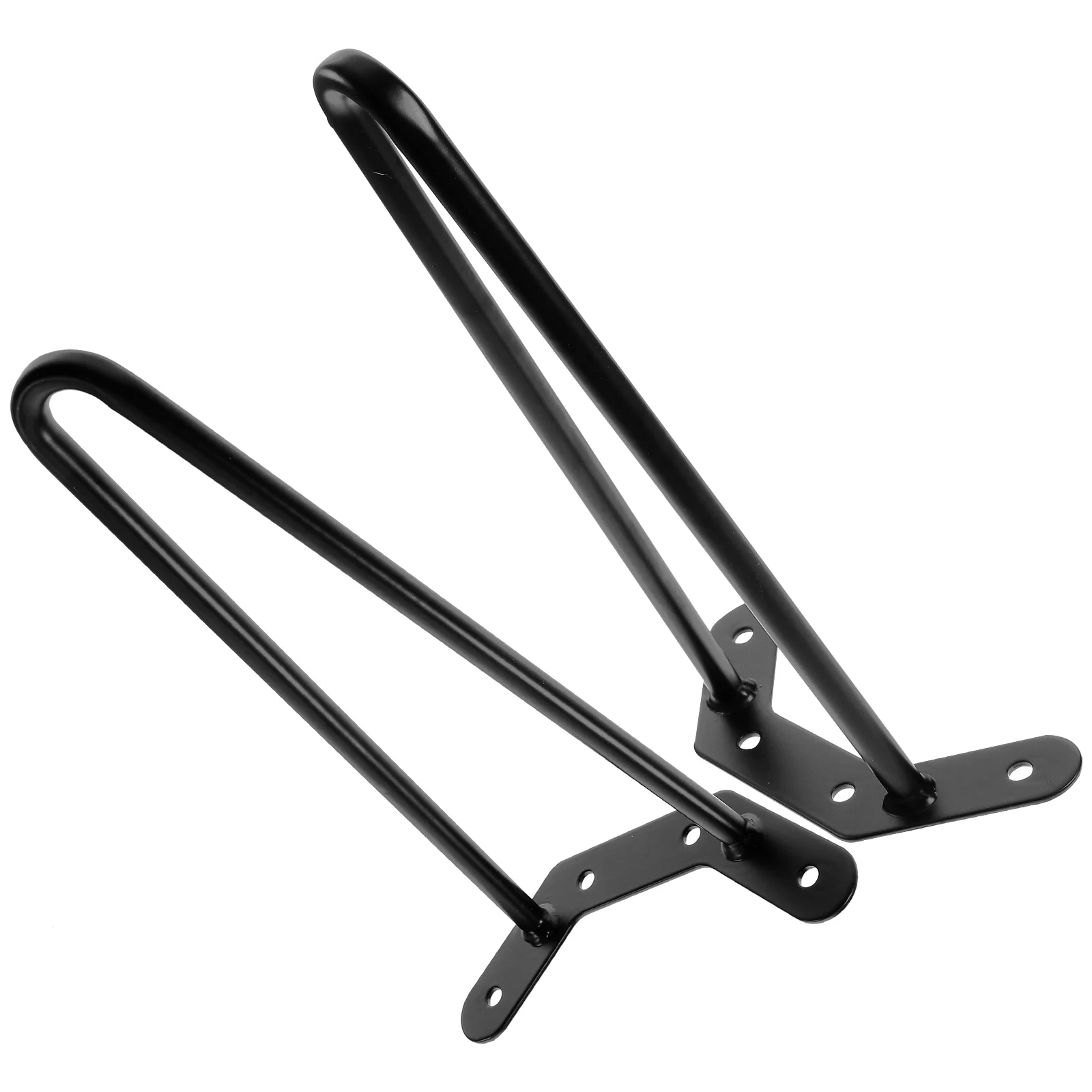 2 pezzi Bobby Pins Base per tavolo cavo nero gambe da pranzo mobili in metallo sostituzione della sedia bancone semplice