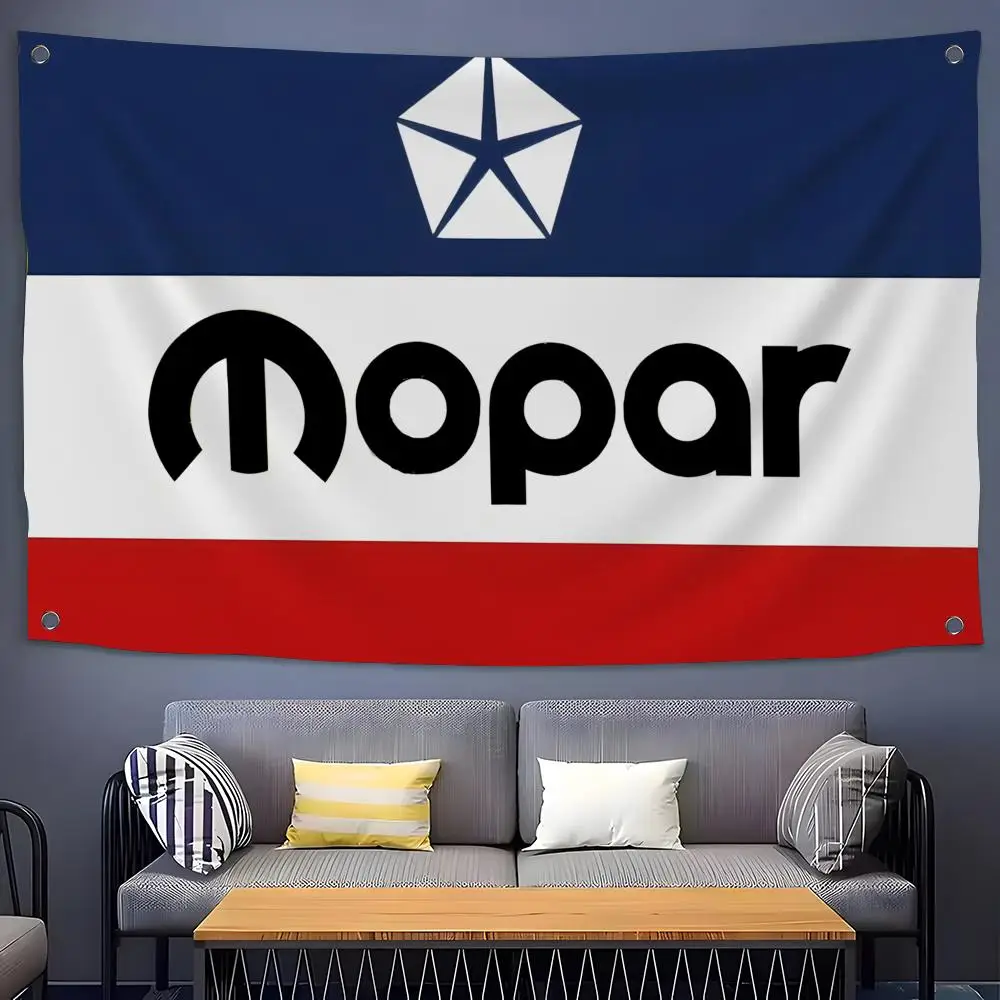 Automotive Brand Mopar Flags Flags for Room, Bedroom, Home, Outdoor, Wall Hanging, Concert Print, Art Banner