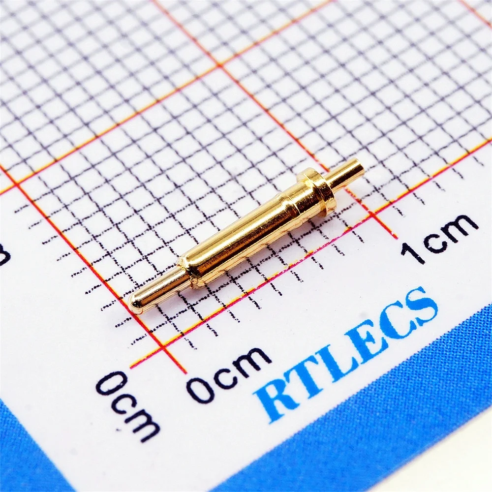 100pcs Spring Loaded Pogo Pin Connector 3 3.5 4 4.5 5 5.5 6 6.5 7 7.5 8 8.5 9 9.5 10.0 18 20.5mm Height Single Through Hole PCB