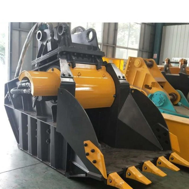 Multipurpose Stable Quality Sand Jaw Crusher Excavator Mobile Crushing Screening Bucket