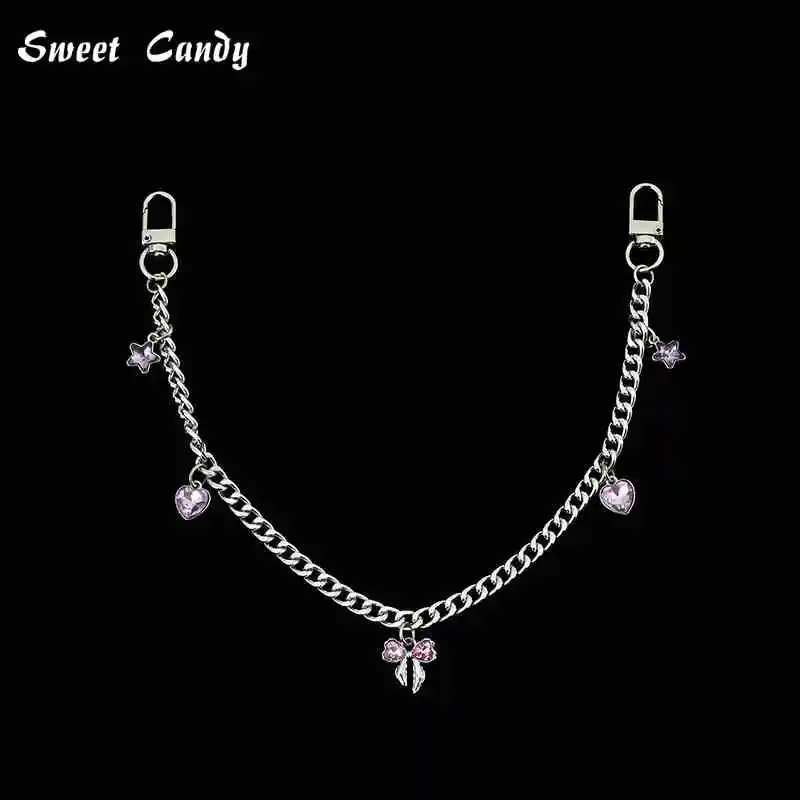 ITA Bag Decorati Metal Chain Strap DIY Personality Butterfly Heart Star Pendant Shoulder Bag Chain Straps Accessories