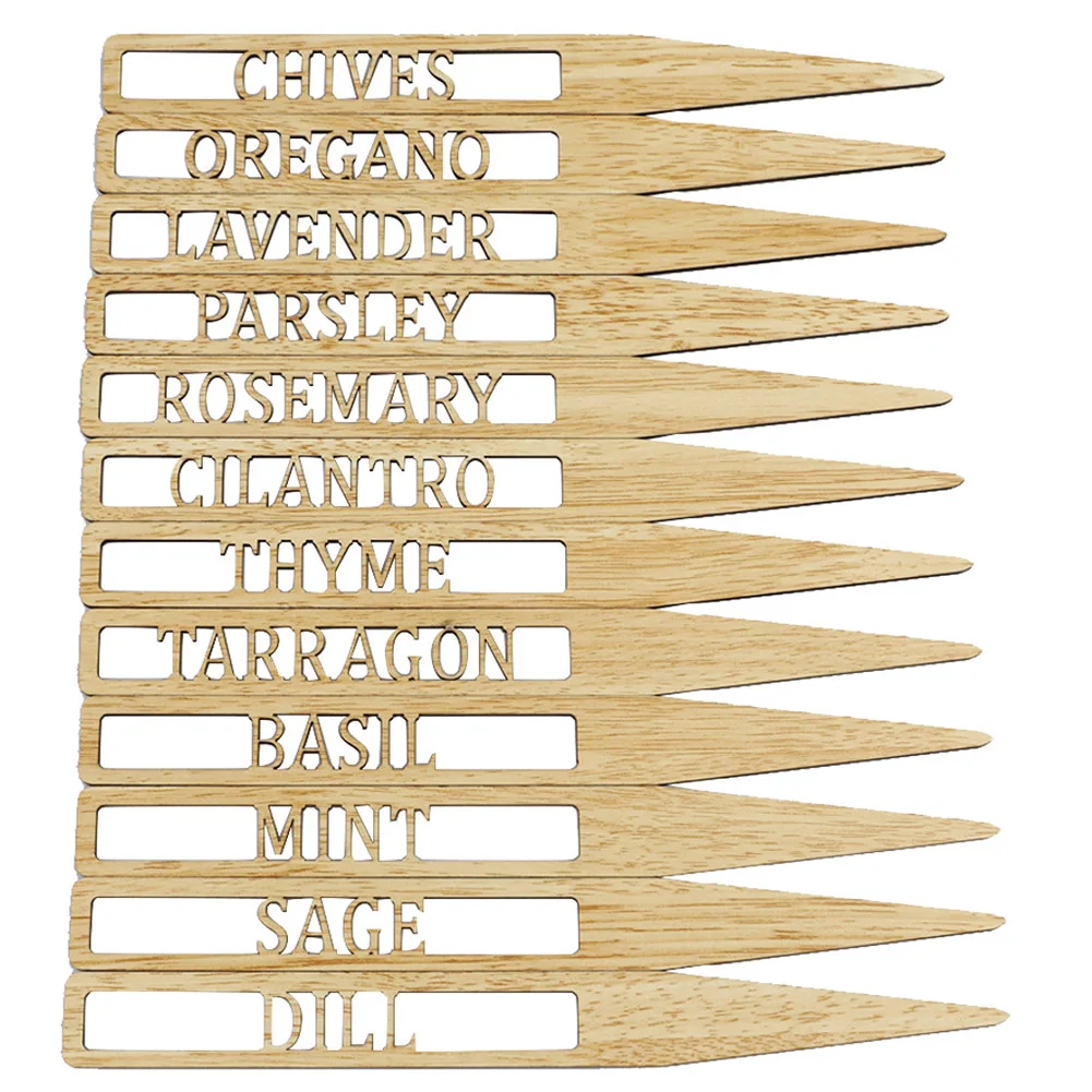 Garden Tool Garden Tags Herb Sign Plant Label Plant Tags For Pots Vegetable 2.5*25cm 6*10cm Accessories Organize
