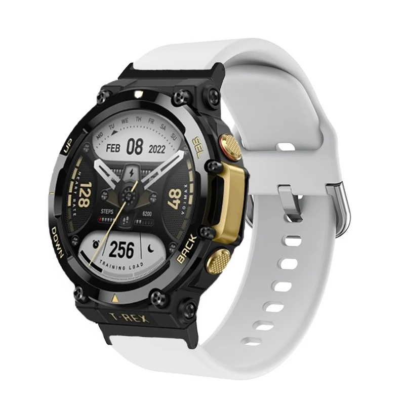 Dây Silicone Cho Huami Amazfit T-REX 2 Dây Đeo Đồng Hồ Thông Minh Smartwatch Phụ Kiện Đeo Tay Thay Thế Vòng Tay Correa TREX 2 Dây Đeo