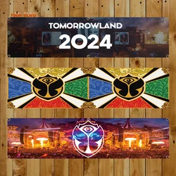 60x240cm Tomorrowland Banner Flag Music Electronic Dance Festival Outdoor Decor Polyester