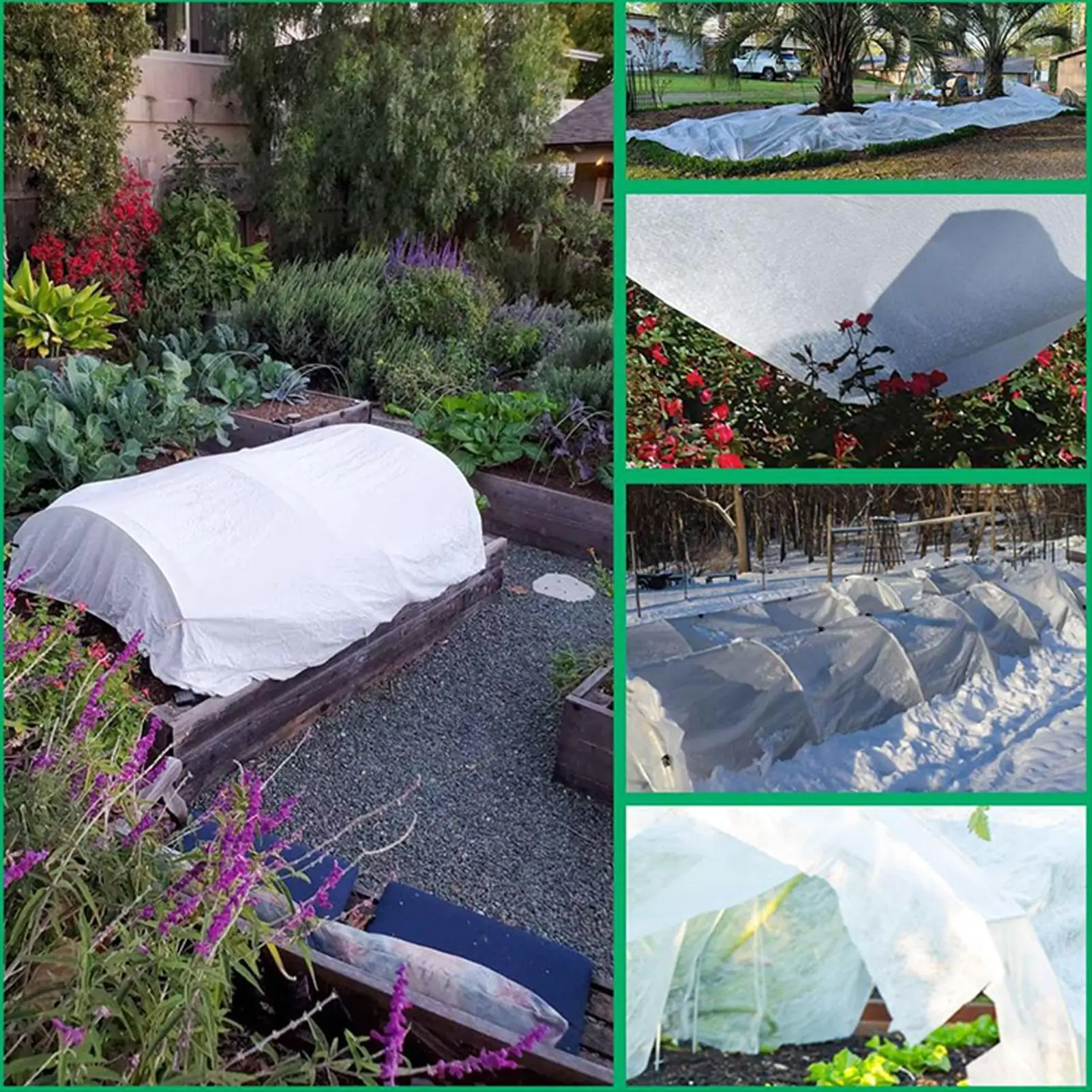 Plant Covers Freeze Protection Thickened Winter Plant Cover Sun Shade Cold Proof Protector Blankets For Yard Landscape Orchard