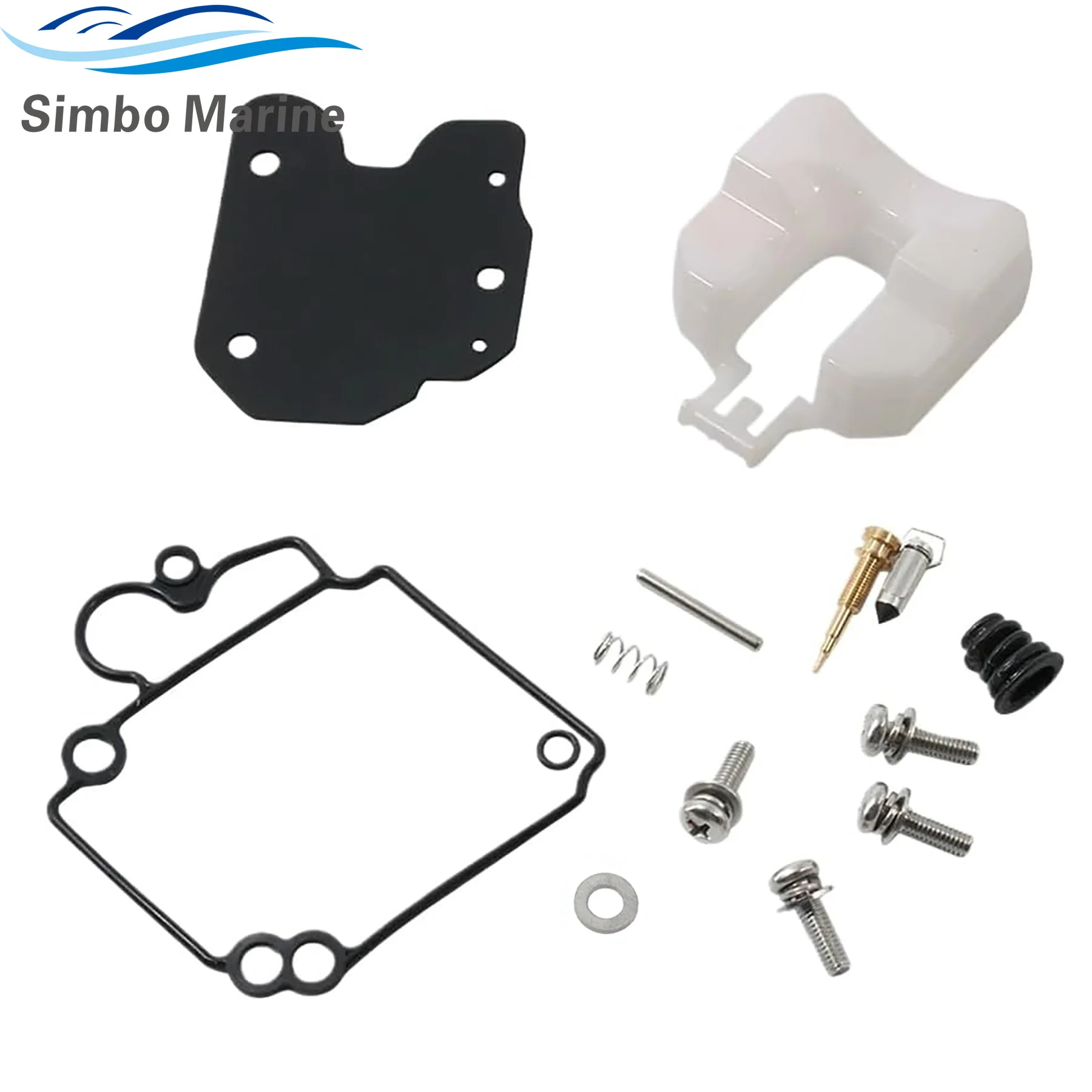 Outboard Carburetor Repair Kit 65W-W0093-01 Fits for Yamaha 4-Stroke 25HP 30HP 40HP F 25 30 40 Engines 65W-W0093-02 67C-W0093-00