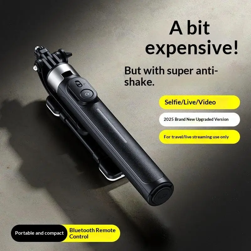 Bluetooth-compatible Selfie Stick Phone Holder Retractable Portable Tripod