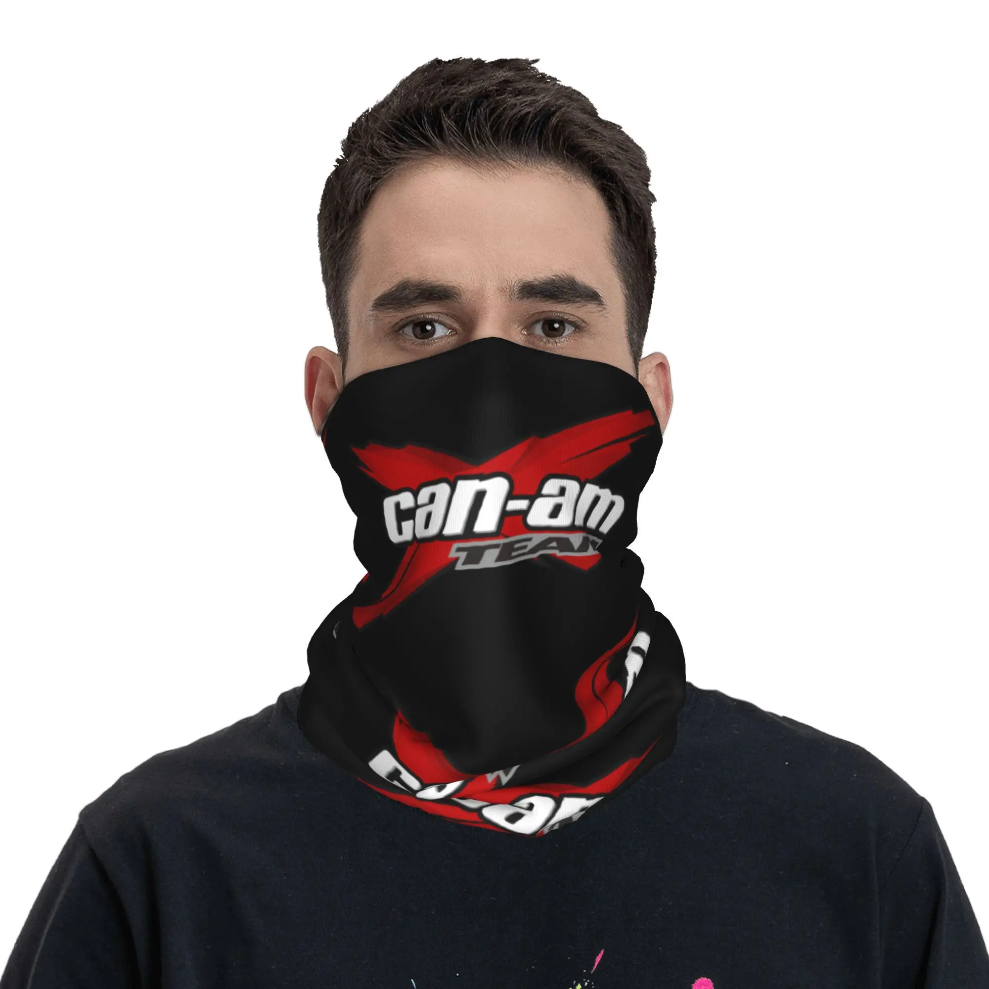 Personalizado Can Am BRP ATV Logo Bandana calentador de cuello hombres mujeres invierno senderismo esquí bufanda polaina cubierta facial