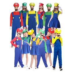 Disfraz de Super Brother Bros para niños y adultos, traje divertido de Anime para Halloween, disfraz de fantasía para Navidad y Carnaval