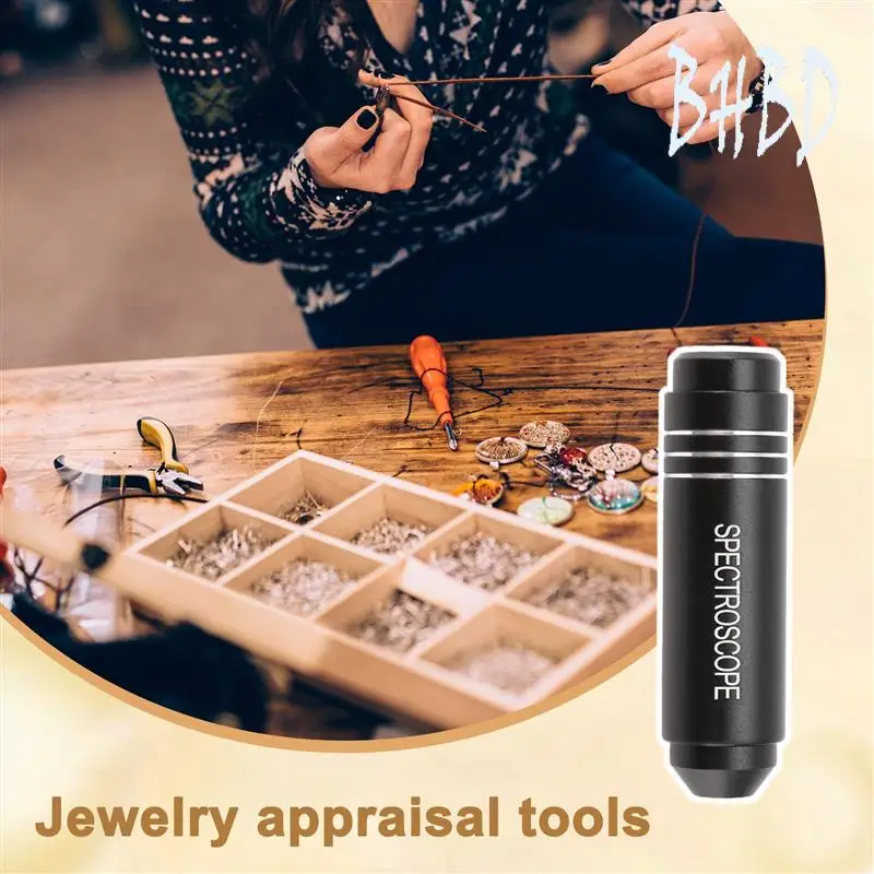 BHBD-Pocket Gemological Spectroscope Diffraction 18Mm In Diameter Medium Size Jeweller Gem Stone Tool