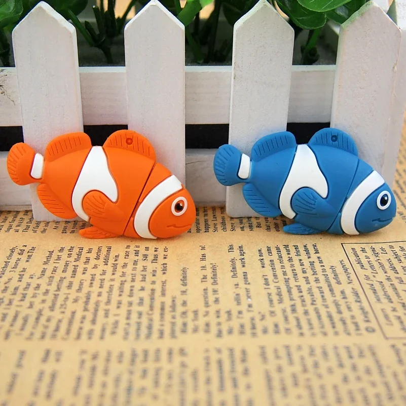 Cute Cartoon Aquatic Animal USB Flash Drive 4GB 8GB Memory Stick Usb 2.0 Pendrive 32G 16G 64GB Flash USB Stick Pen Drive