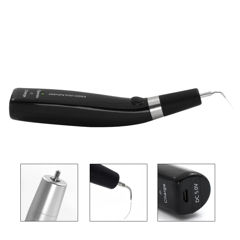 Dental Endo Ultra Activator Cordless Ultrasonic Handpiece Endodontic Irrigator with Tips Root Canal Dentistry