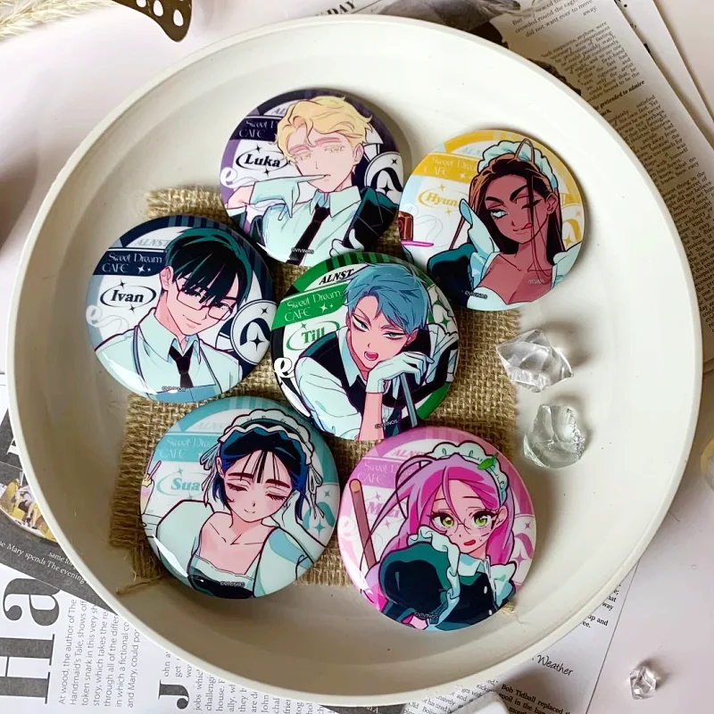 

Высокое качество, горячая распродажа, значок Alien Stage Paji, аниме-фигурка, игрушка Ivan Til Mizi Sua Luka Millet, орнамент, подвеска, подарки на день рождения