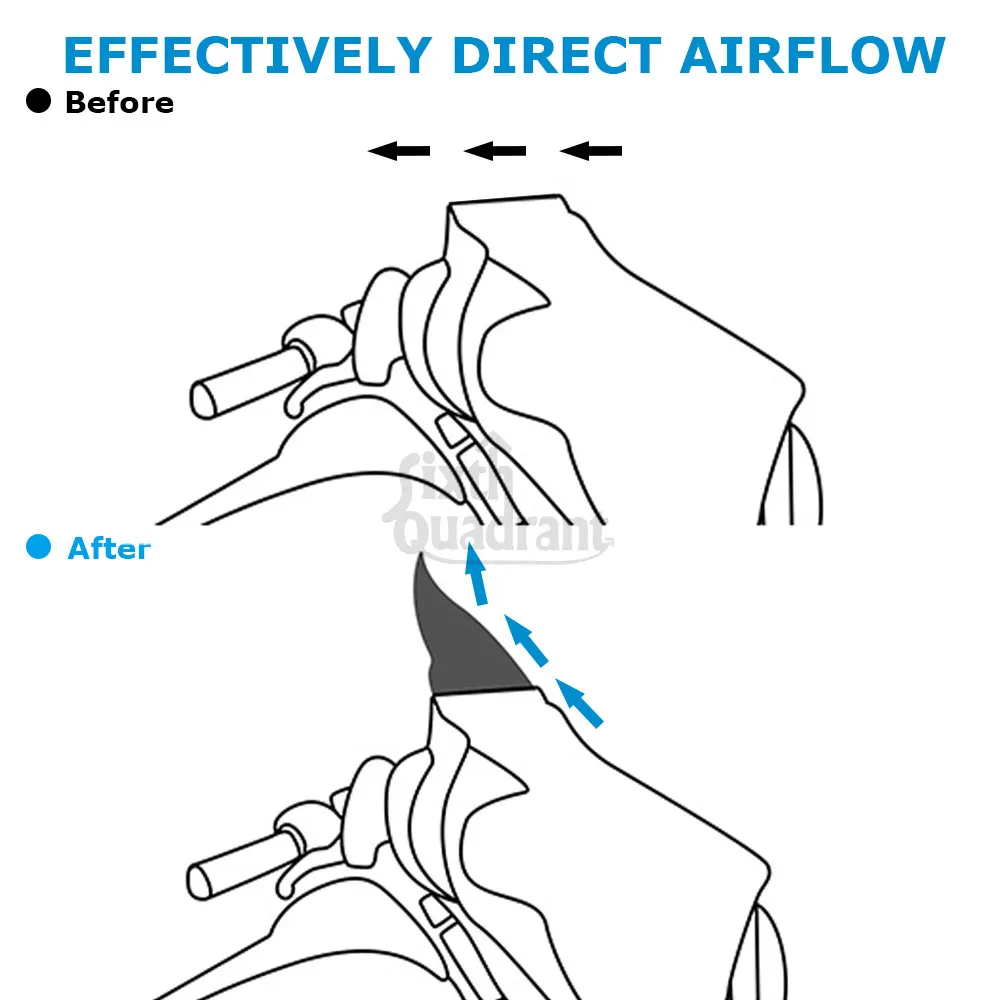 منحرف الرياح للزجاج الأمامي هدية لدراجة Harley Touring Electra Glide 2014-2024، Street Glide 2014-2023 Tri 2014-2025 #3