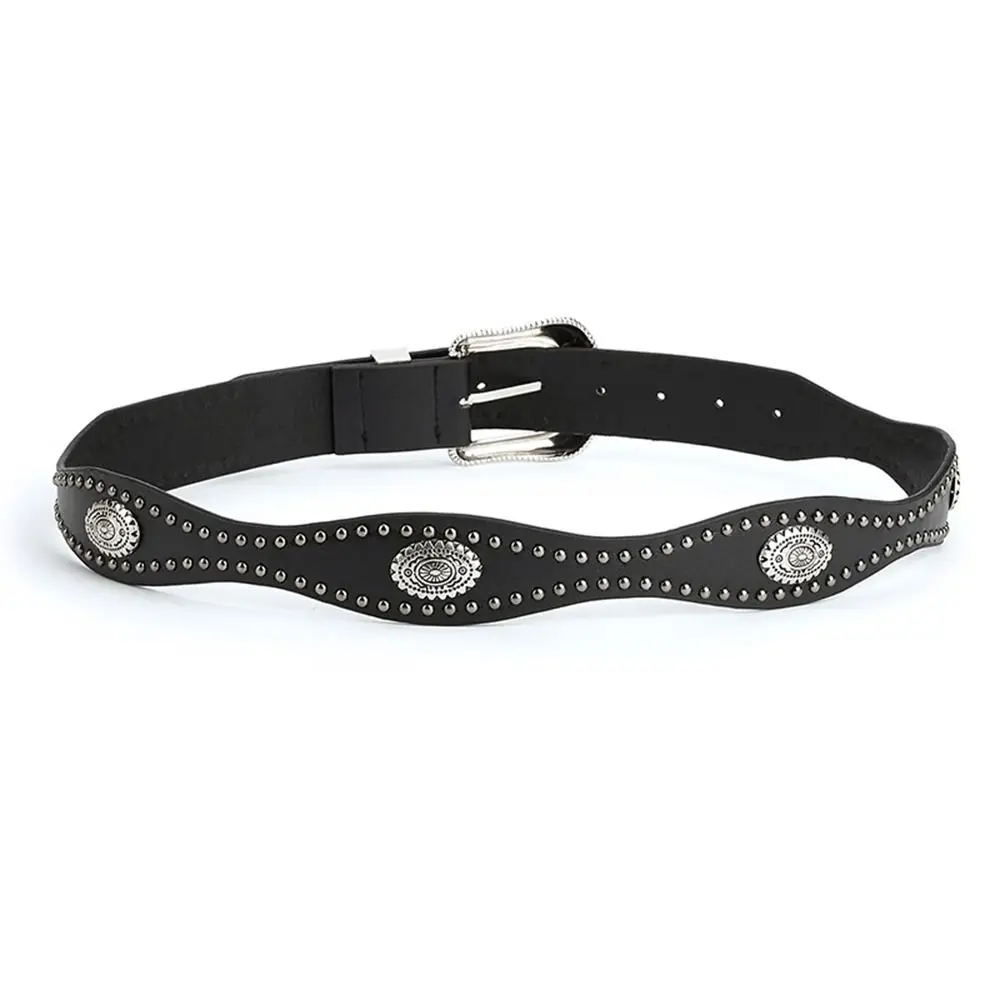 أزياء واسعة المرأة حزام الخصر بو الجلود خمر قبعات رعاة البقر الغربية حزام الرجعية عارضة حزام الجينز