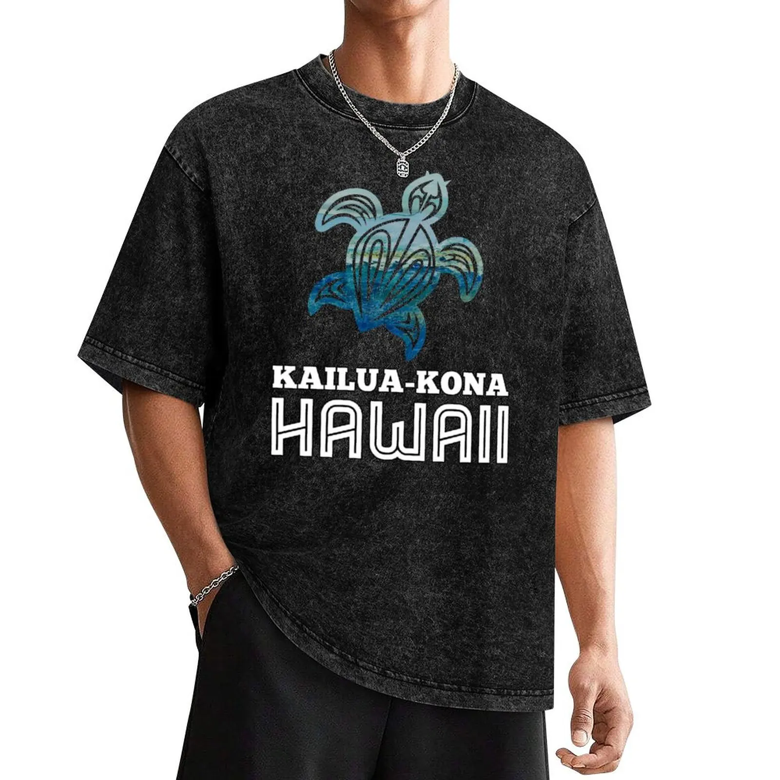 

Kailua-Kona Turtle T-Shirt funny gifts vintage anime shirt oversized clothes designer t shirt men