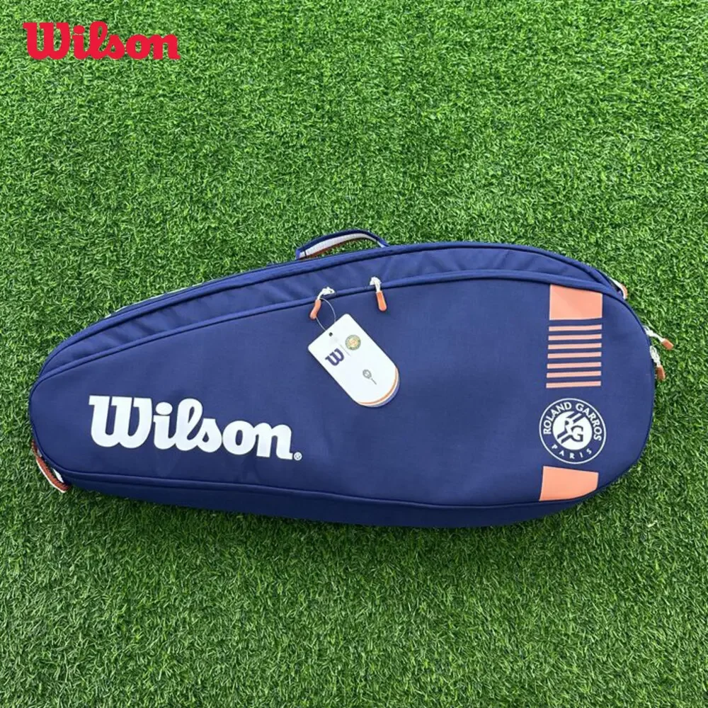 Genuine Wilson 2024 France Open Team 3-6 Pcs Duffel Tennis Racket Bag Roland Garros Clay Court Tournament Tennis Racquet Bag