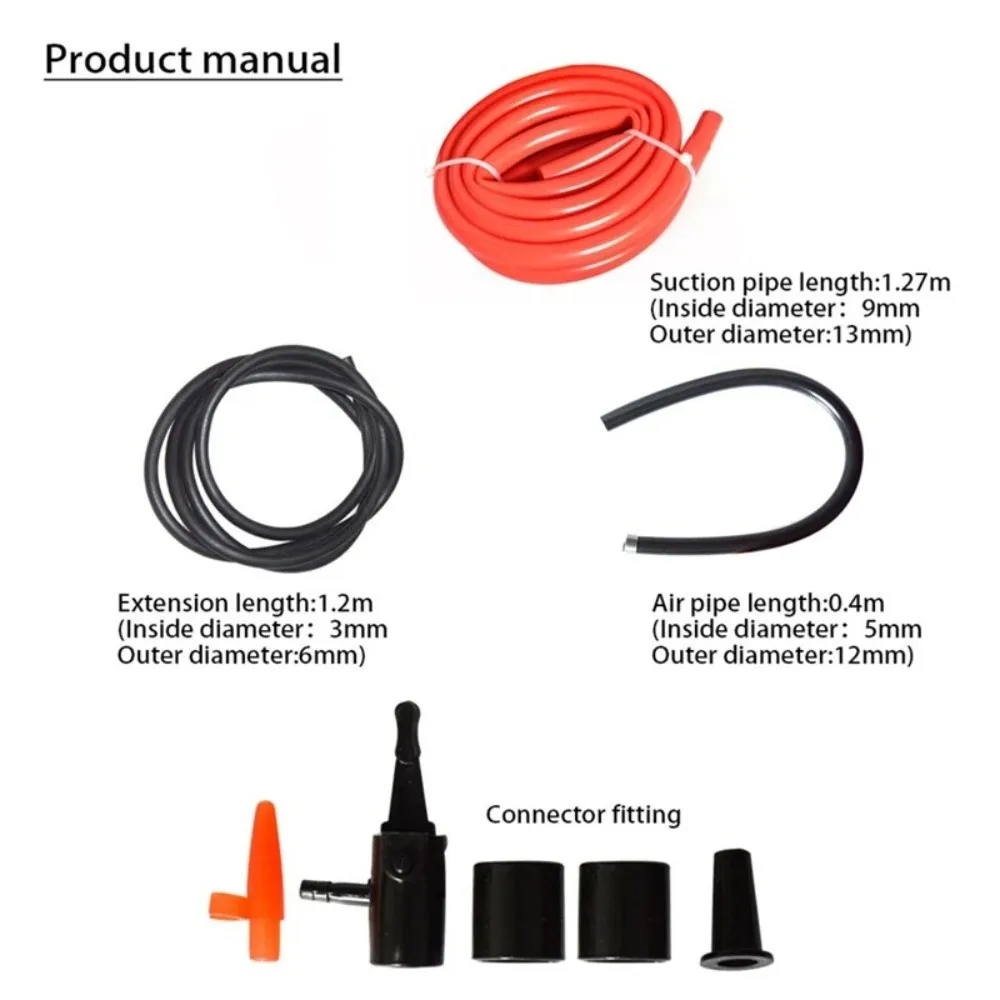 PVC Tube Manual Fuel Pump Air Pump Design Self Priming Gas Siphon Hose Pump with Clamp Fuel Tank Suction Pump Car Fuel Transfer