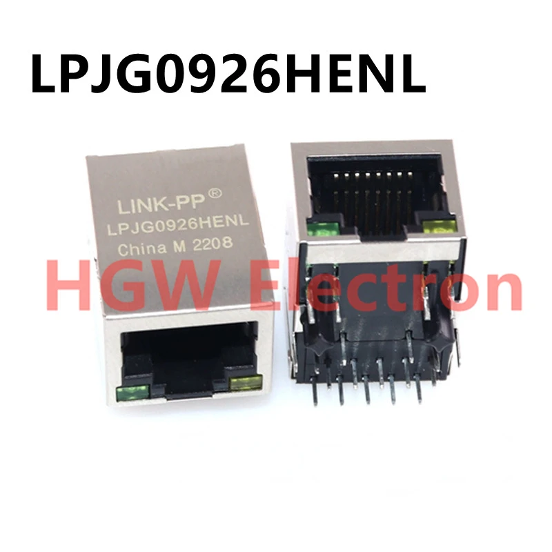 

5pcs New and original LPJG0926HENL RJ45 Network interface socket built-in transformer LPJG0926HENL RJ45