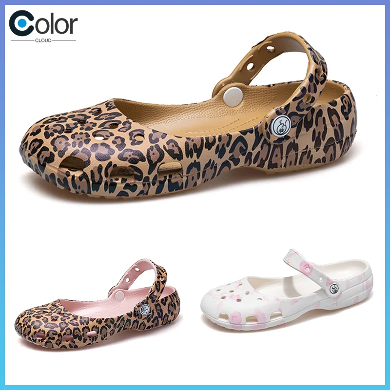 

Summer New Women'S Cute Ballet Hole Shoes Retro Eva Outer Wear Mary Jane Shoes Anti Slip Outdoor Beach Sandals