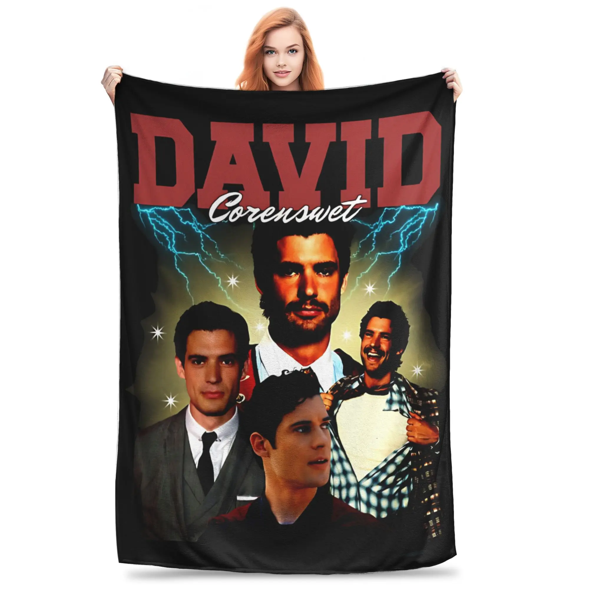 

David Corenswet Movie Blanket Flannel Decoration Portable Super Soft Throw Blankets for Bed Office Bedspreads