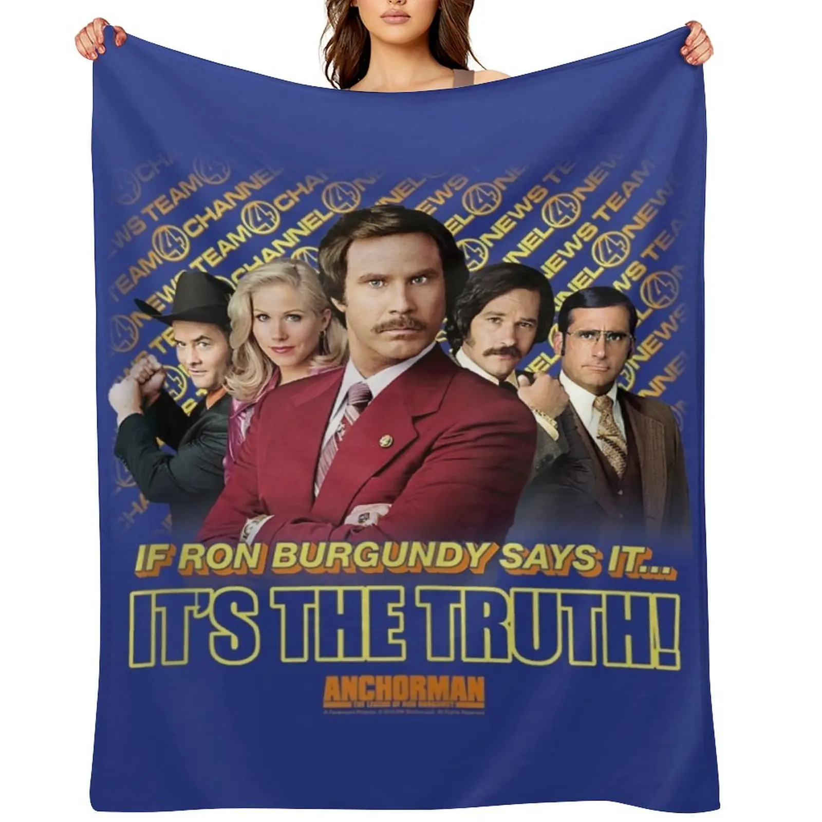 

Anchorman If Ron Burgundy Says It Throw Blanket Decorative Throw Bed covers Sofa Quilt cosplay anime Blankets