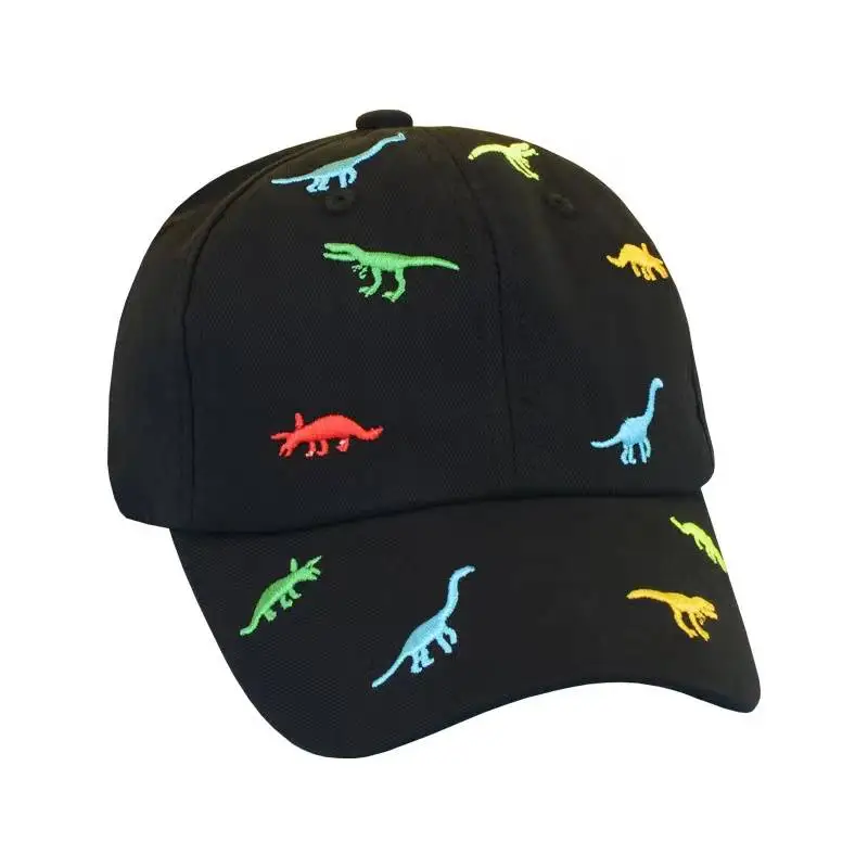 Kids Baseball Cap Dinosaur Embroidery Children Girls Boys Sun Hat Spring Summer Outdoor Adjustable Visor Baby Cap