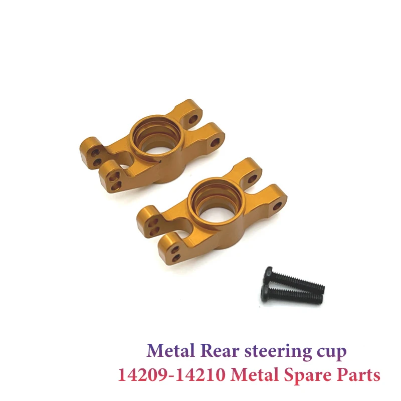 14210 14209 mjx hyper go 1/14 peças de atualização componente de direção dianteira de metal para carro rc cnc acessórios de alumínio acessórios de carro