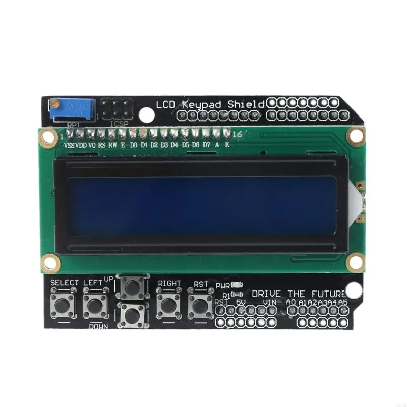 4x7e LCD 1602 16x2 Keypad Shield Board Latar Belakang Biru Untuk Robot