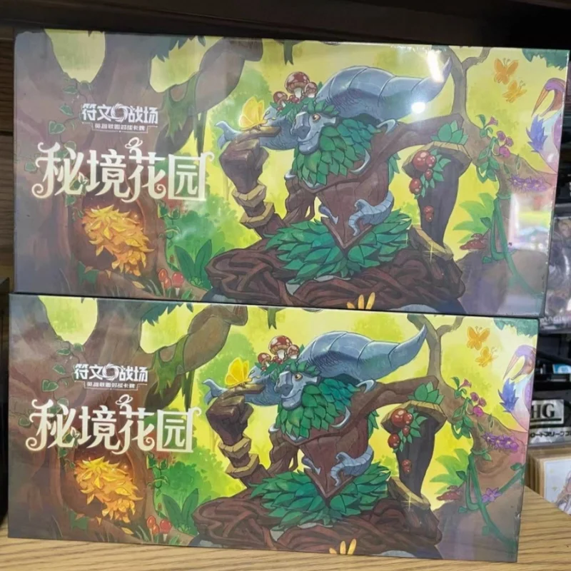 En stock : Jeu de cartes à collectionner League of Legends Rune Battle, jeu de stratégie de table, coffret cadeau Secret Garden pour collectionneurs