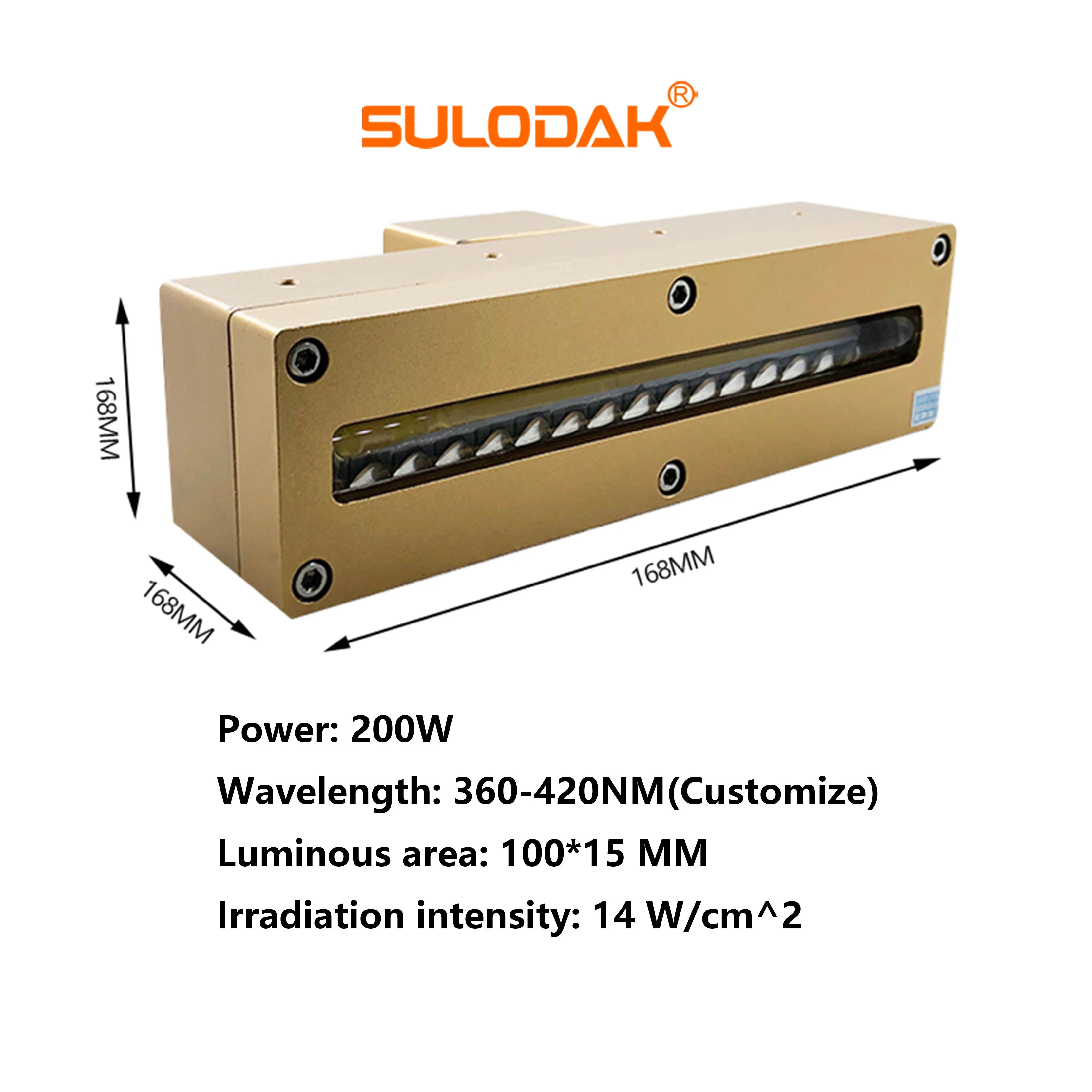 

120*10mm Ink Curing Lamp 385-395nm For TX800 XP600 Ricoh GH2220 G5 Printhead Flatbed Printer 1325 2513