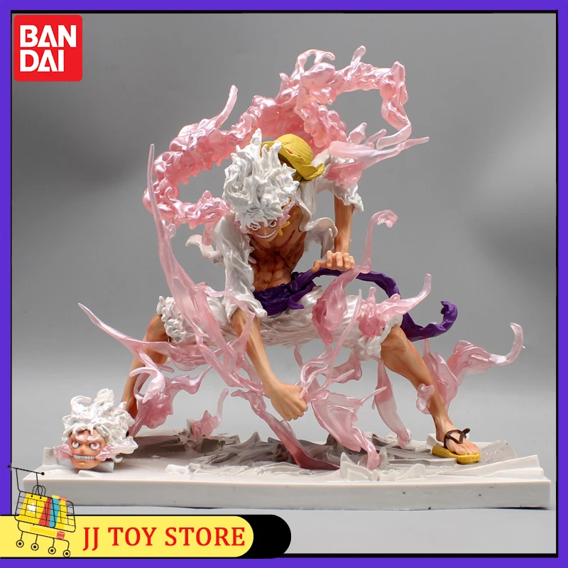 New 22cm One Piece Anime Figure Monkey Luffy Gear 5 Version Statue Action Figure Pvc Model Doll Desktop Decoration Kid Toy Gifts