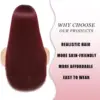 Best-selling 26-inch synthetic wig for long straight hair for Halloween cosplay, daily use wig, high-temperature hair accessory