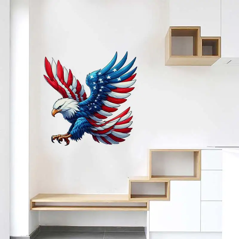 USA Eagle Wall Sticker Room Decor Bathroom Toilet Living Room Decor Cabinet Refrigerator Home Decor Laptop Computer Decals M965