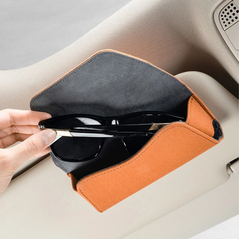 

Suade Car Visor Organizer - Multi-Pocket Clip for Glasses, Cards & Papers, Universal Dashboard Accessory to Keep Your Car Tidy